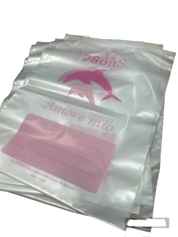 Acquista ora 5 SACCHETTI PVC TRASPARENTI CORREDINO CHIUSURA ERMETICA 25x32 7SONS by NANCY BABY su nonsolointimo1994.com