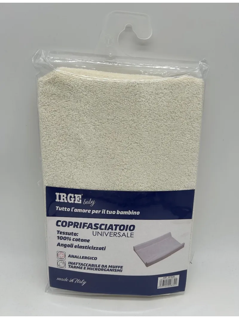 COPRIFASCIATOIO UNIVERSALE IN SPUGNA COTONE 100% ANGOLI ELASTICI MADE IN ITALY IRGE 1830