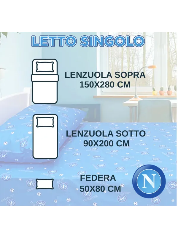 Vendita COMPLETO LENZUOLA LETTO SINGOLO COTONE RENATO BALESTRA