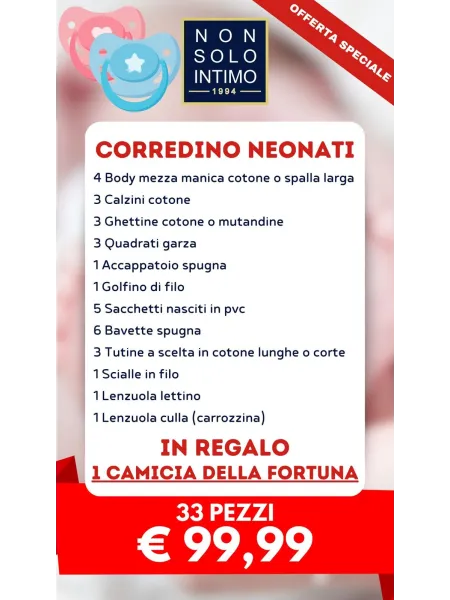 Offerta Corredino Neonata 30 Pezzi a Soli 99,99€ 2