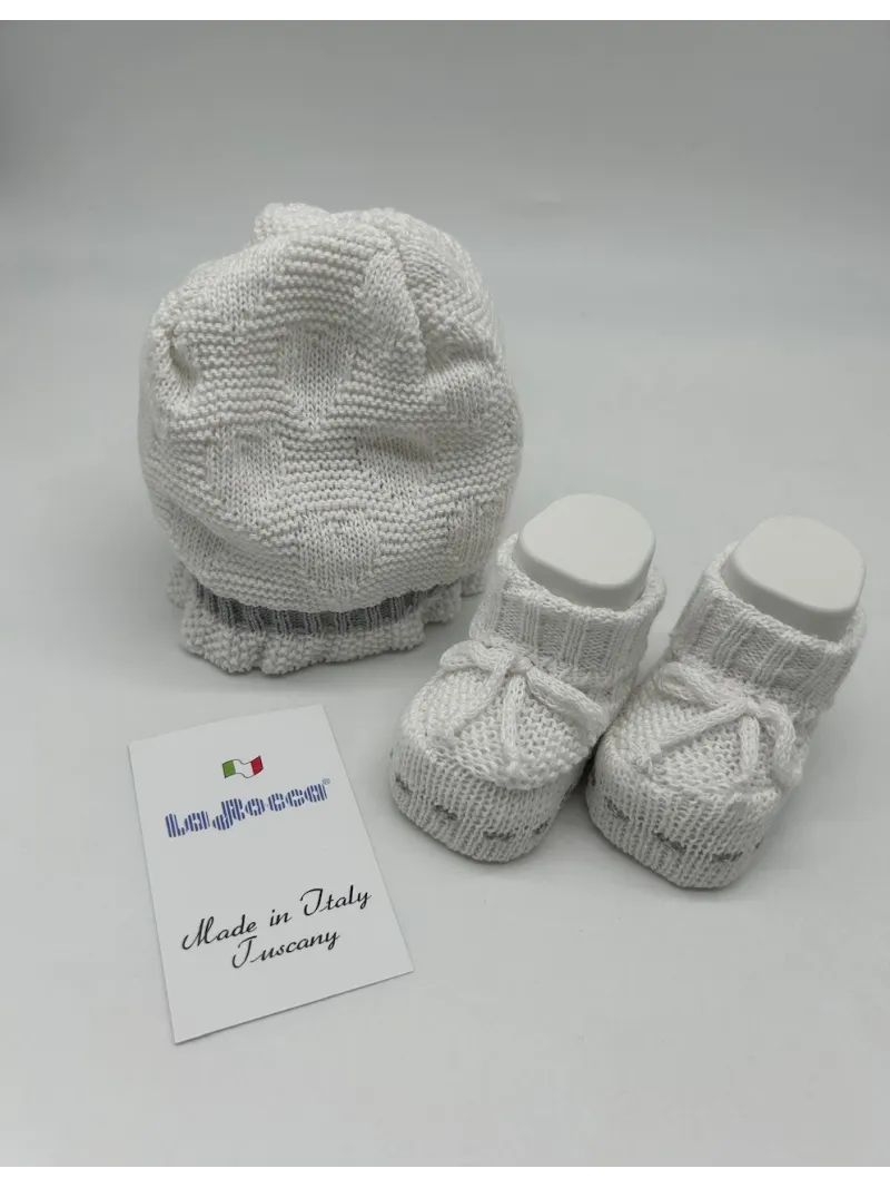 SET LANA CAPPELLINO+SCARPINE NEONATA LA ROCCA A118