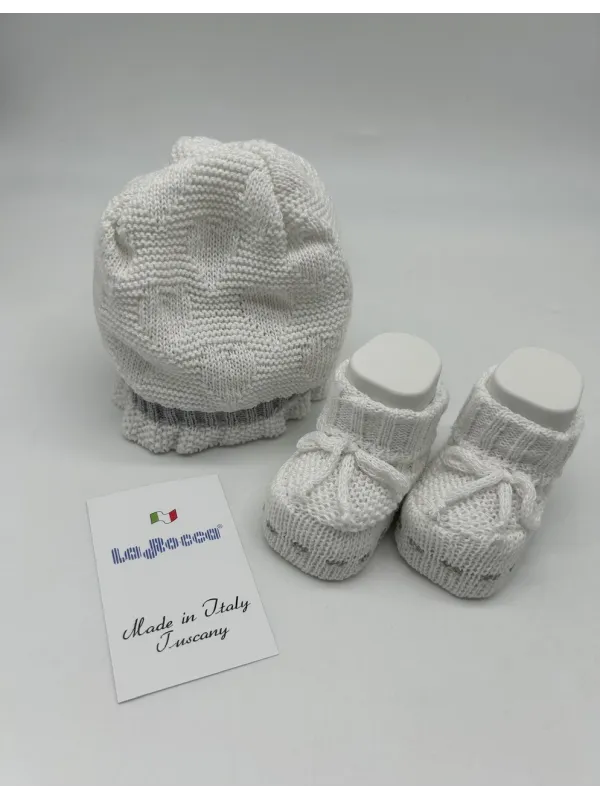 SET LANA CAPPELLINO+SCARPINE NEONATA LA ROCCA A118