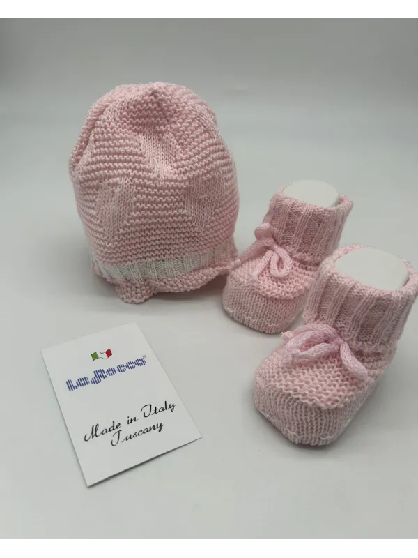 SET LANA CAPPELLINO+SCARPINE NEONATA LA ROCCA A118
