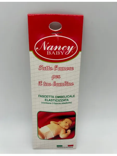3 PEZZI FASCETTA OMBELICALE ELASTICIZZATA NEONATO MADE IN ITALY NANCY BABY 1804