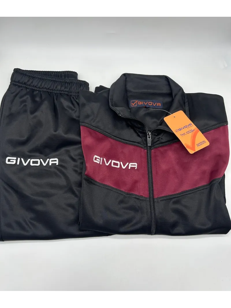 TUTA UOMO DONNA UNISEX FULL ZIP TRIACETATO GIVOVA visa