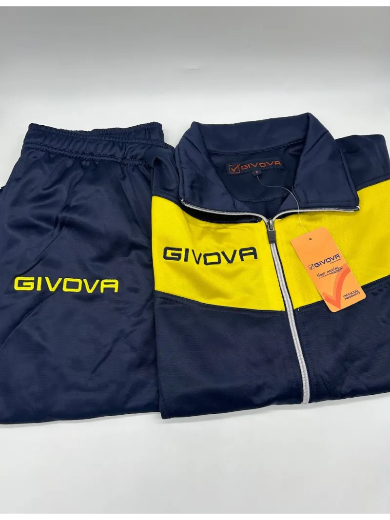 TUTA UOMO DONNA UNISEX FULL ZIP TRIACETATO GIVOVA visa
