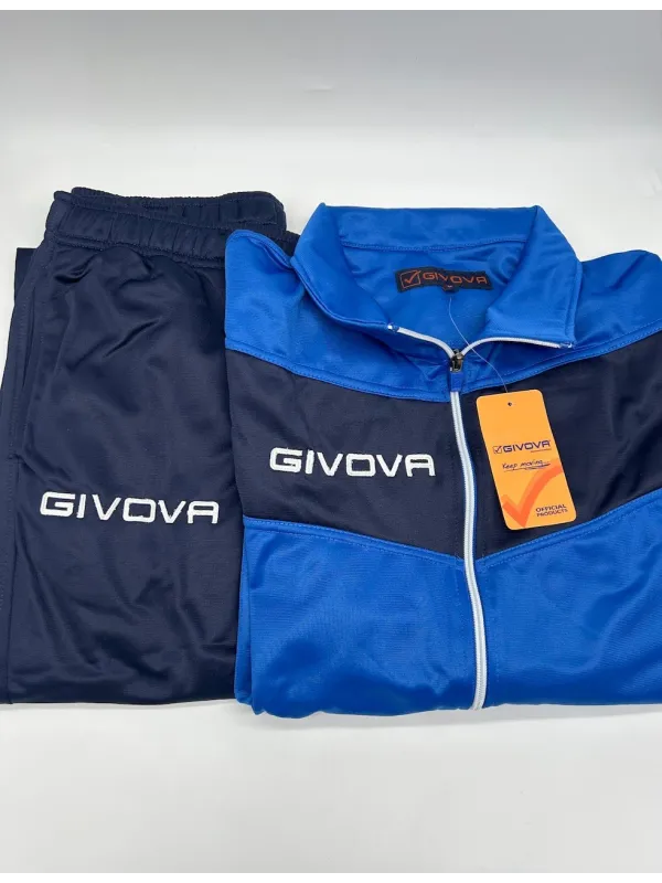 TUTA UOMO DONNA UNISEX FULL ZIP TRIACETATO GIVOVA visa