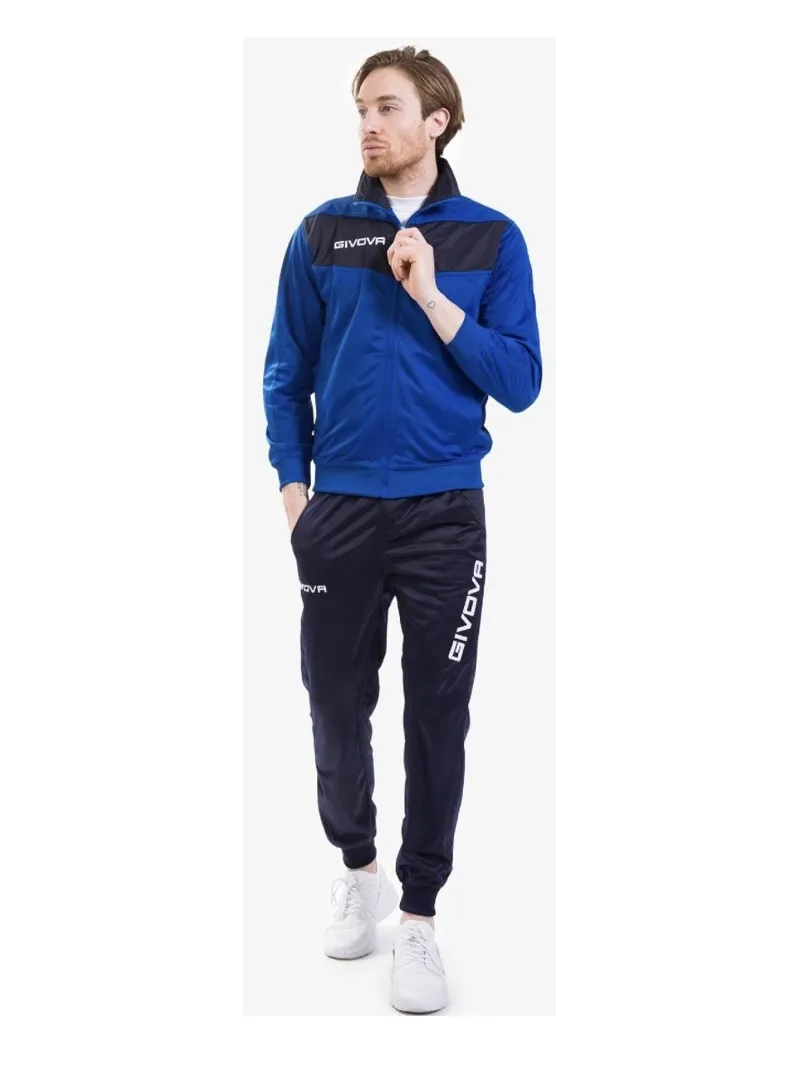 TUTA UOMO DONNA UNISEX FULL ZIP TRIACETATO GIVOVA visa