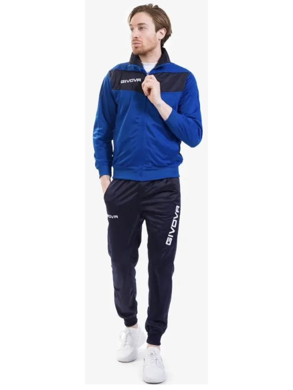 TUTA UOMO DONNA UNISEX FULL ZIP TRIACETATO GIVOVA visa