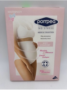 SLIP PREMAMAN ALTO IN VITA NYLON MATERNITY BRIEF MEDICAL COLLECTION SOFT CONTROL NO STRESS POMPEA