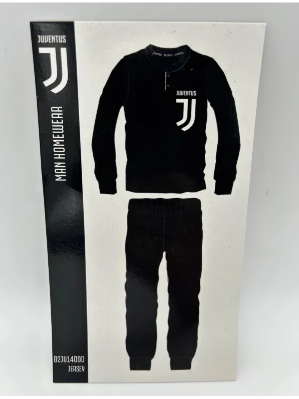 Acquista ora PIGIAMA UOMO COTONE 100% MANICA LUNGA SICEM FC JUVENTUS B2JU14090 su nonsolointimo1994.com