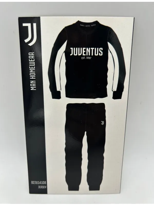 Acquista ora PIGIAMA UOMO COTONE 100% MANICA LUNGA SICEM FC JUVENTUS B2JU14108 su nonsolointimo1994.com