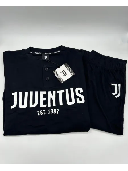 Acquista ora PIGIAMA RAGAZZO SOTTUOMO COTONE 100% MANICA LUNGA SICEM FC JUVENTUS B2JU15108 su nonsolointimo1994.com 2