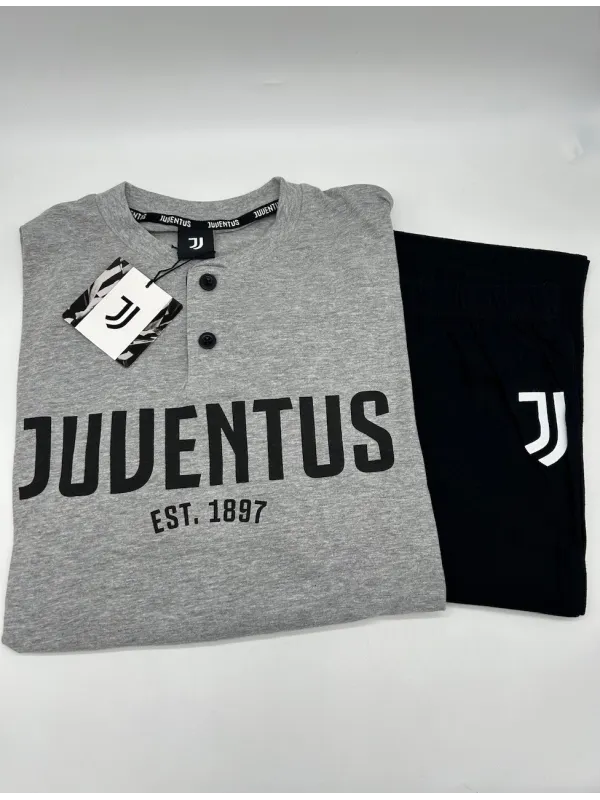 Acquista ora PIGIAMA RAGAZZO SOTTUOMO COTONE 100% MANICA LUNGA SICEM FC JUVENTUS B2JU15108 su nonsolointimo1994.com