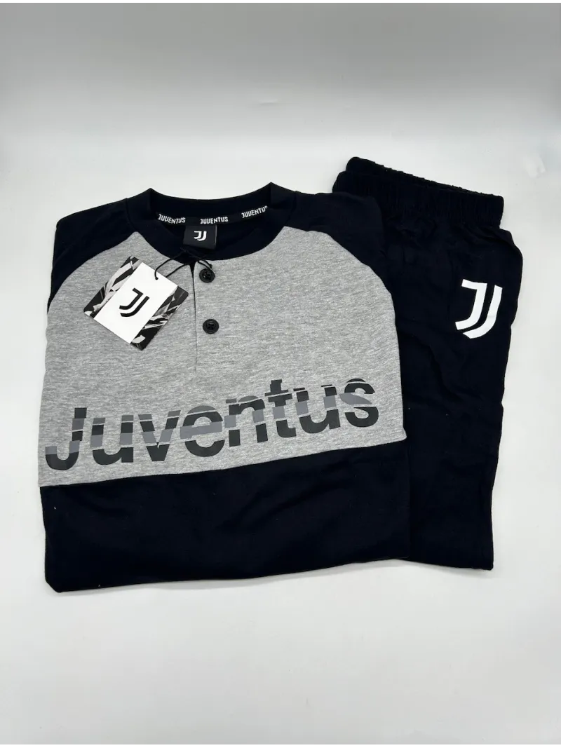 PIGIAMA UOMO COTONE 100% MANICA LUNGA SICEM FC JUVENTUS B2JU14105
