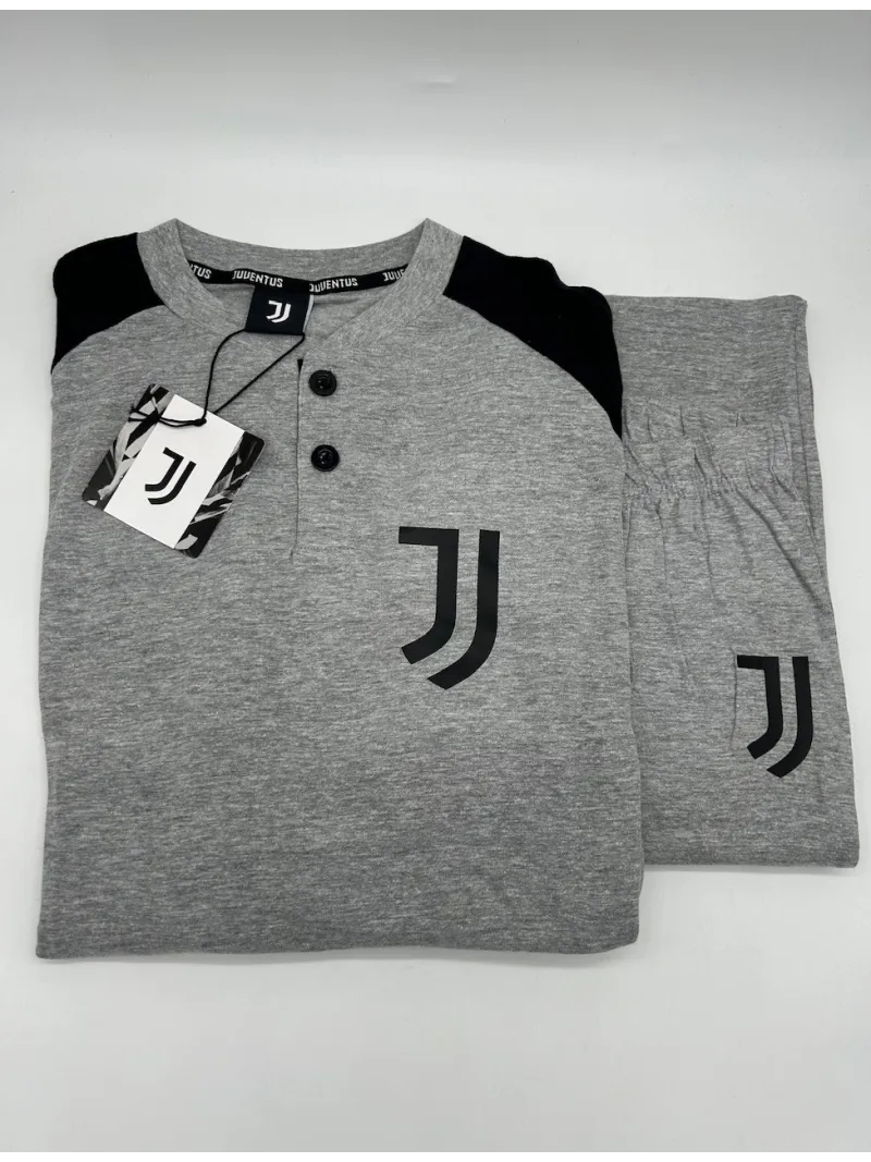 PIGIAMA UOMO COTONE 100% MANICA LUNGA SICEM FC JUVENTUS B2JU14105