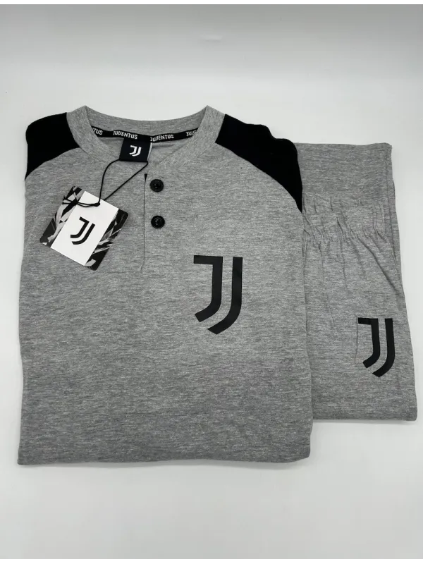 PIGIAMA UOMO COTONE 100% MANICA LUNGA SICEM FC JUVENTUS B2JU14105