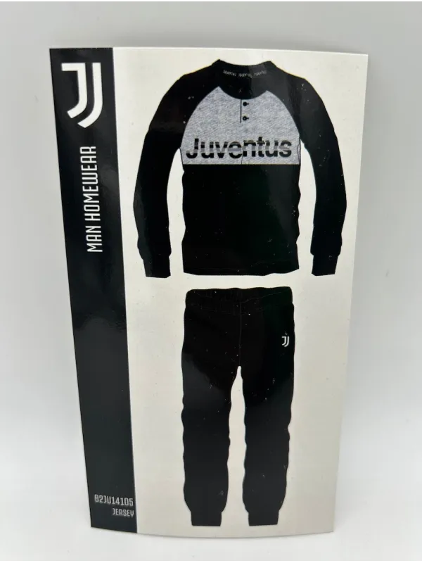 PIGIAMA UOMO COTONE 100% MANICA LUNGA SICEM FC JUVENTUS B2JU14105