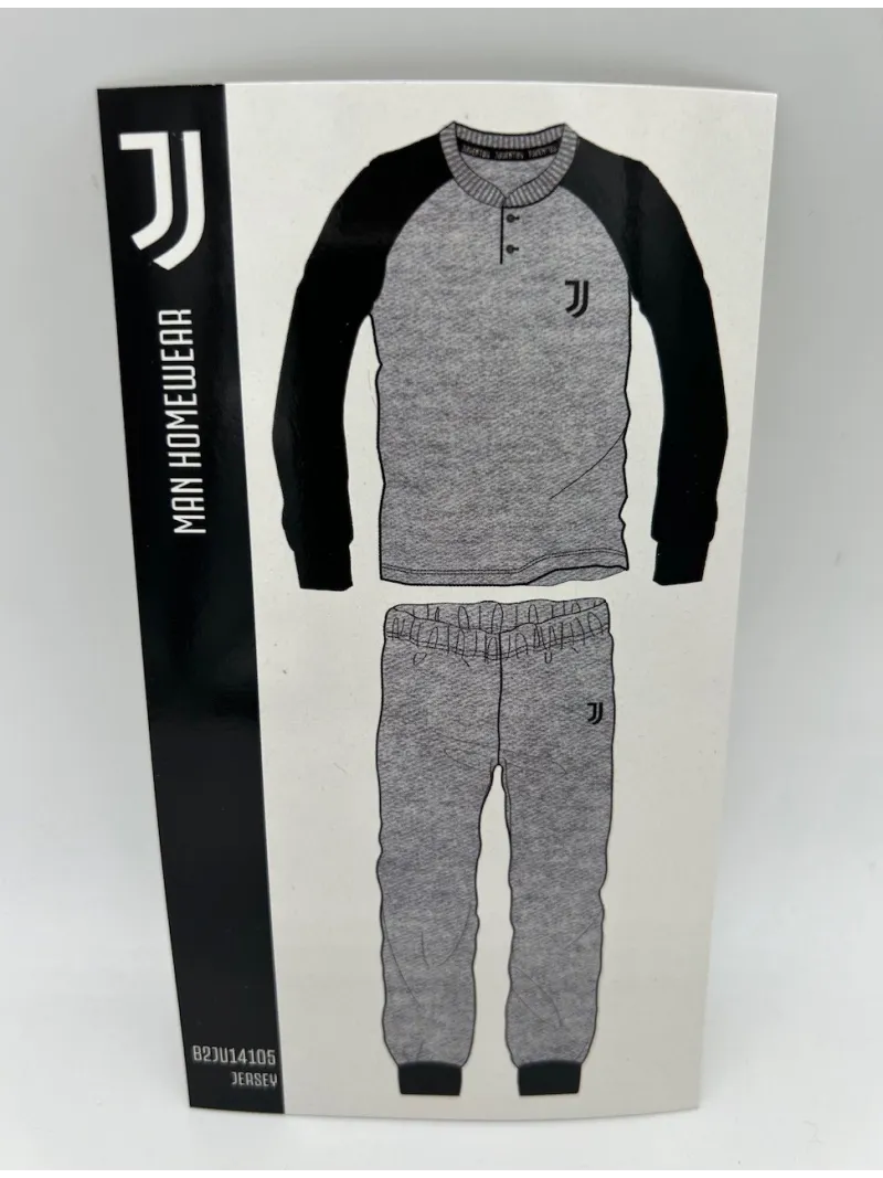 PIGIAMA UOMO COTONE 100% MANICA LUNGA SICEM FC JUVENTUS B2JU14105