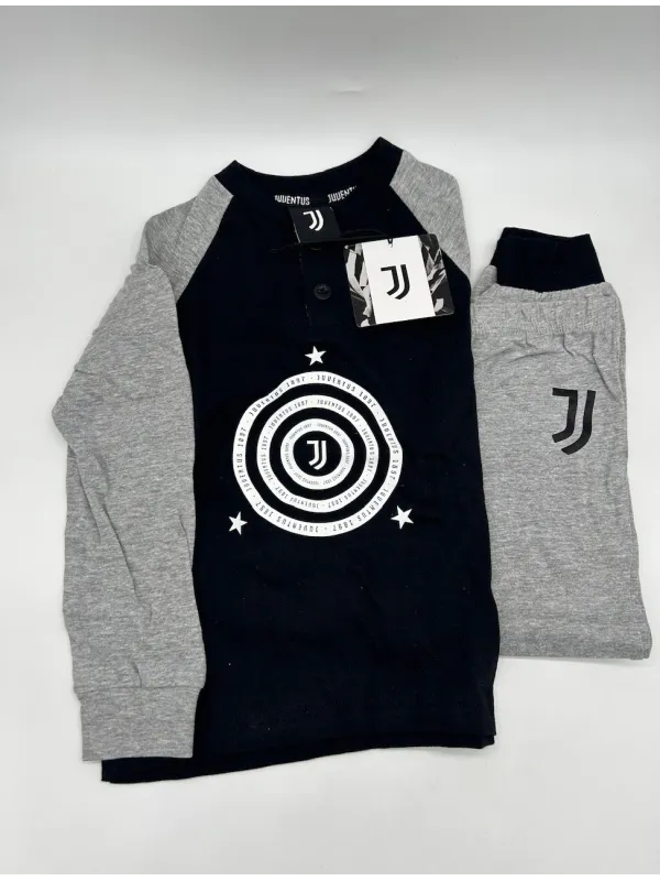 PIGIAMA BAMBINO COTONE 100% MANICA LUNGA SICEM FC JUVENTUS B2JU16090