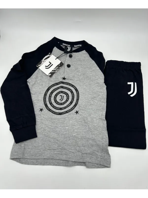 PIGIAMA BAMBINO COTONE 100% MANICA LUNGA SICEM FC JUVENTUS B2JU16090