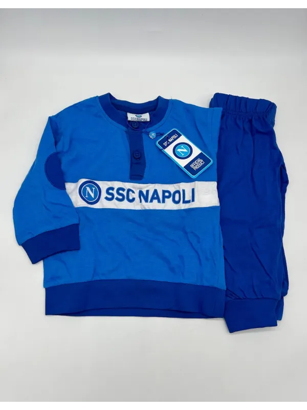 Acquista ora PIGIAMA DUE PEZZI MANICA LUNGA COTONE 100% NEONATO ZERO&CO. SSC NAPOLI PNNN5 su nonsolointimo1994.com