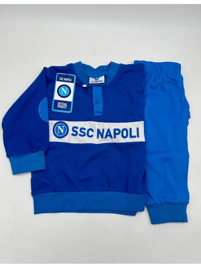Acquista ora PIGIAMA DUE PEZZI MANICA LUNGA COTONE 100% NEONATO ZERO&CO. SSC NAPOLI PNNN5 su nonsolointimo1994.com