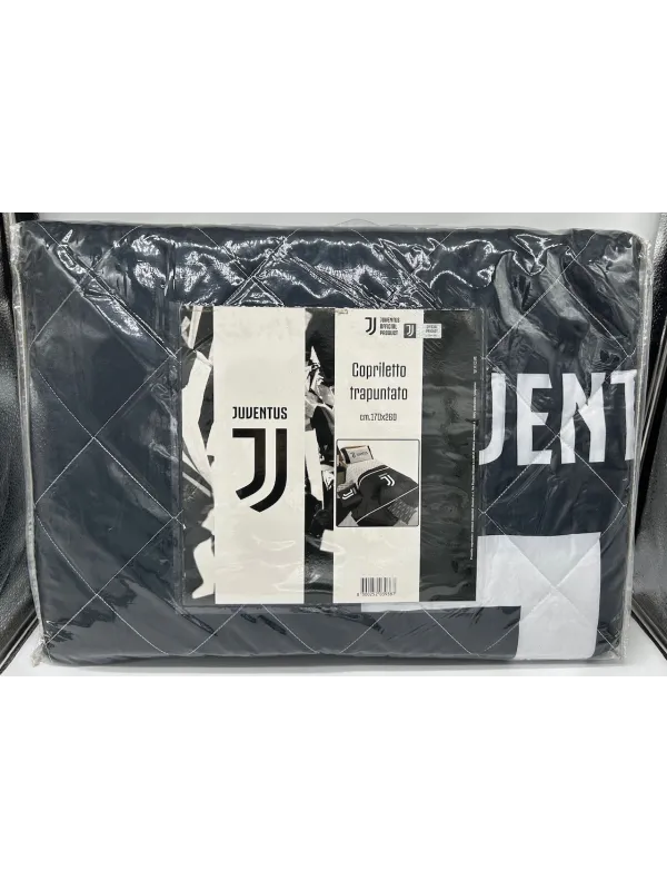 Acquista ora TRAPUNTINO COPRILETTO TRAPUNTATO LETTO SINGOLO HERMET FC JUVENTUS su nonsolointimo1994.com