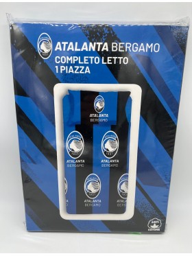 COMPLETO LENZUOLA LETTO SINGOLO COTONE 100% ATALANTA CALCIO