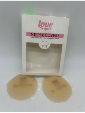 COPRICAPEZZOLI ADESIVI EFFETTO INVISIBILE IN SILICONE DONNA LOVE AND BRA nipple covers