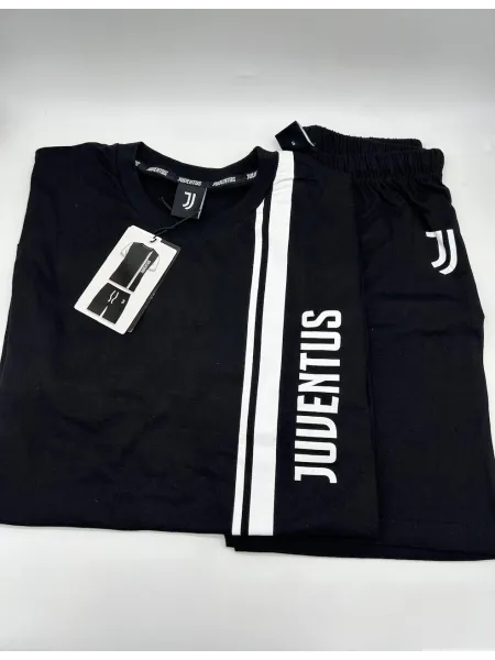 Acquista ora PIGIAMA COMPLETO UOMO COTONE 100% MEZZA MANICA PANTALONCINO COLLEZIONE 2025 HERMET FC JUVENTUS PGCJJ103005 su nonso 2