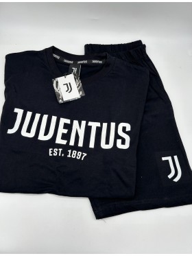 PIGIAMA UOMO COTONE 100% MEZZA MANICA PANTALONCINO FC JUVENTUS b2ju14109