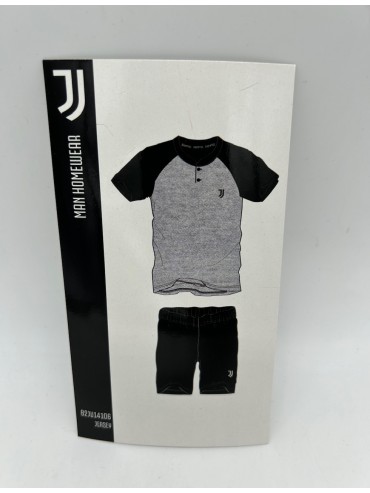 PIGIAMA UOMO COTONE 100% MEZZA MANICA PANTALONCINO SICEM FC JUVENTUS b2ju14106