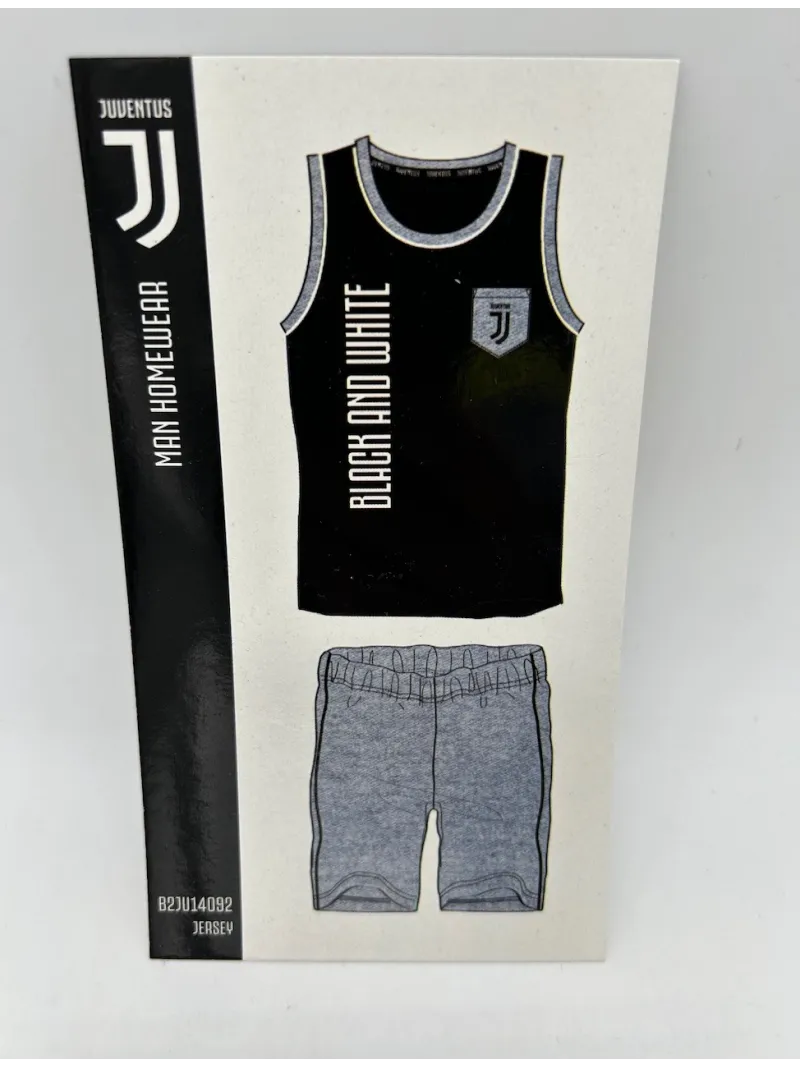 Acquista ora PIGIAMA UOMO COTONE 100% CANOTTA PANTALONCINO SICEM FC JUVENTUS b2ju14092 su nonsolointimo1994.com