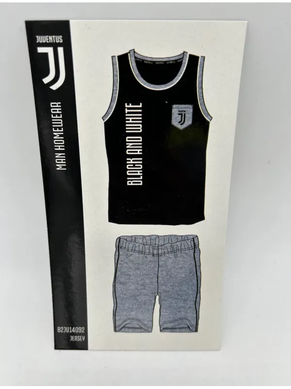 Acquista ora PIGIAMA UOMO COTONE 100% CANOTTA PANTALONCINO SICEM FC JUVENTUS b2ju14092 su nonsolointimo1994.com