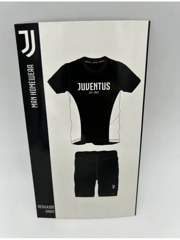PIGIAMA RAGAZZO SOTTUOMO COTONE 100% MEZZA MANICA PANTALONCINO SICEM FC JUVENTUS b2ju15109