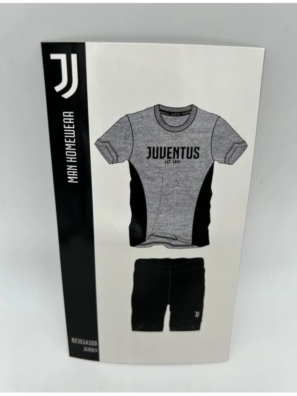 PIGIAMA RAGAZZO SOTTUOMO COTONE 100% MEZZA MANICA PANTALONCINO SICEM FC JUVENTUS b2ju15109