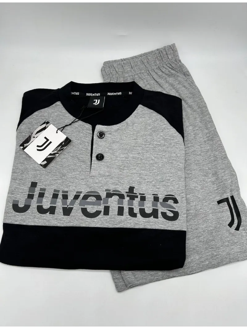 PIGIAMA RAGAZZO SOTTUOMO COTONE 100% MEZZA MANICA PANTALONCINO SICEM FC JUVENTUS b2ju15106