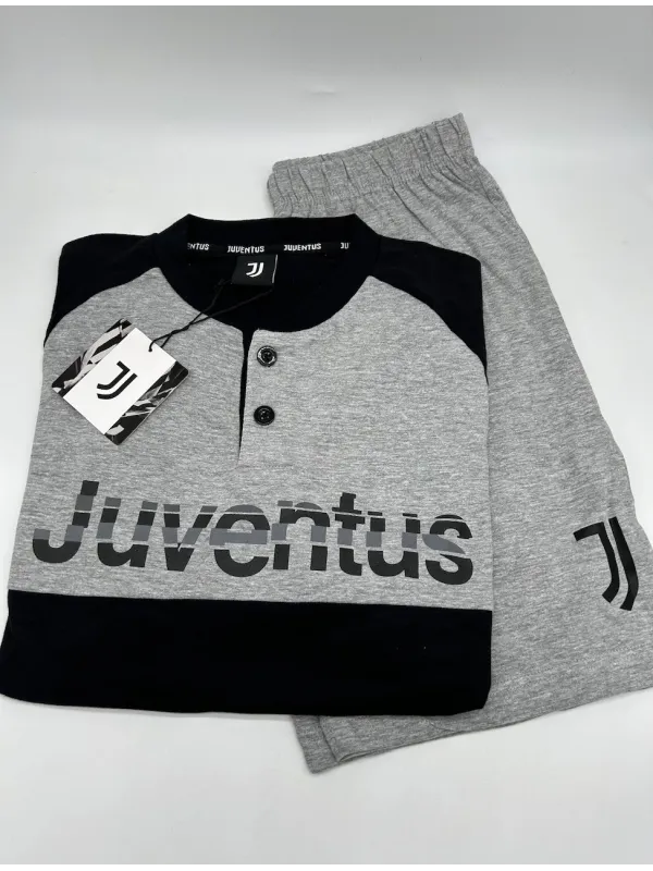 PIGIAMA RAGAZZO SOTTUOMO COTONE 100% MEZZA MANICA PANTALONCINO SICEM FC JUVENTUS b2ju15106