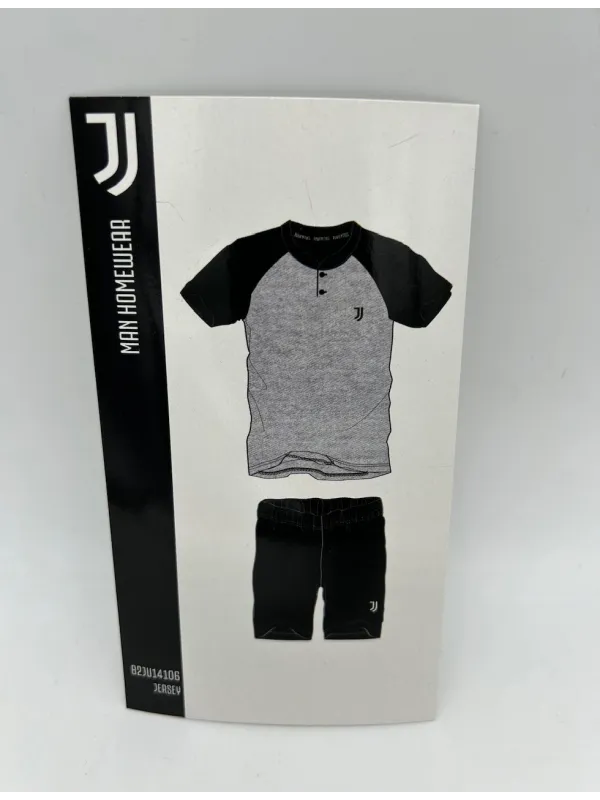 PIGIAMA RAGAZZO SOTTUOMO COTONE 100% MEZZA MANICA PANTALONCINO SICEM FC JUVENTUS b2ju15106