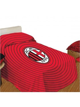 COPRILETTO PIQUET COTONE LETTO SINGOLO AC MILAN