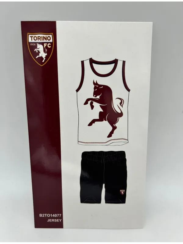 Acquista ora PIGIAMA COMPLETO UOMO COTONE 100% CANOTTA PANTALONCINO SICEM TORINO FC B2TO14077 su nonsolointimo1994.com