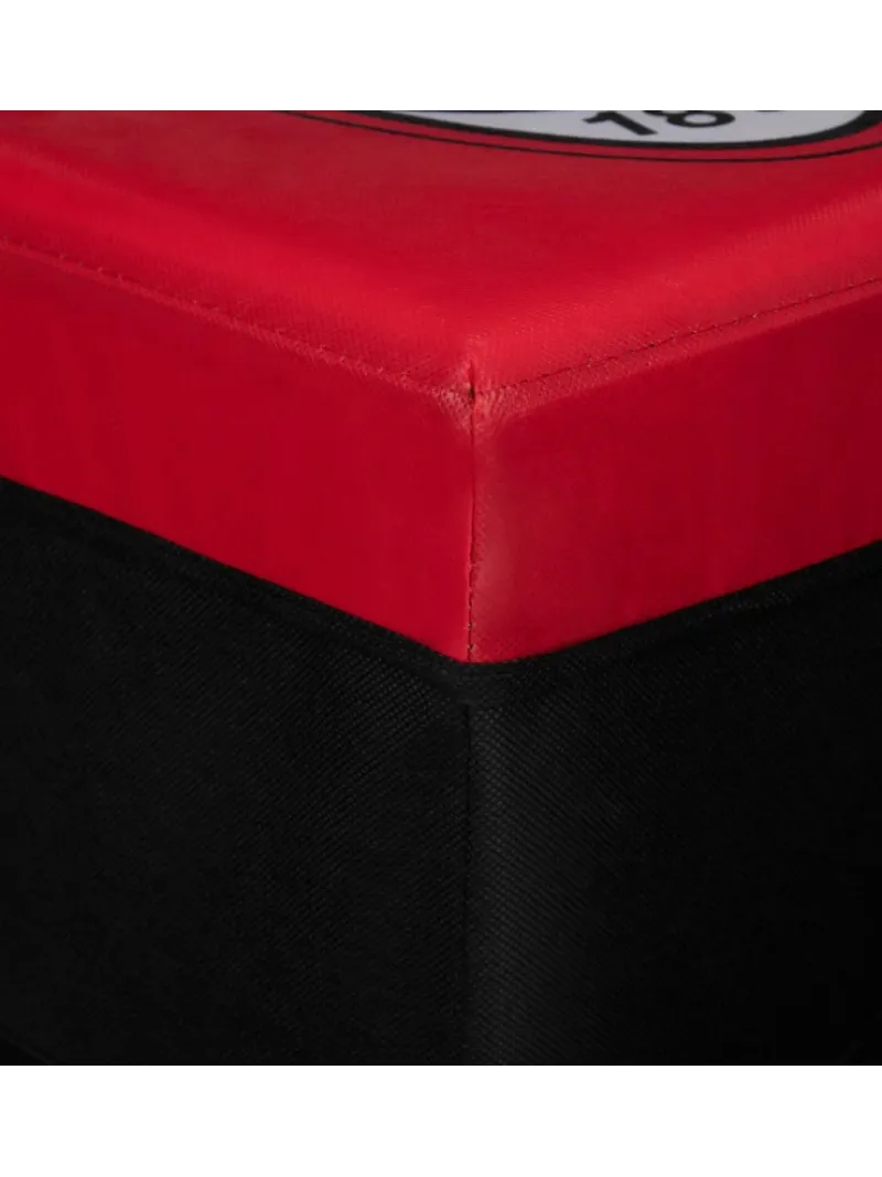 Acquista ora POUF CONTENITORE ECOPELLE 31x31x33cm official HERMET AC MILAN su nonsolointimo1994.com