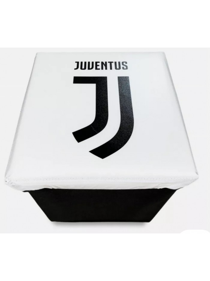 Acquista ora POUF CONTENITORE ECOPELLE 31x31x33cm official HERMET FC JUVENTUS su nonsolointimo1994.com