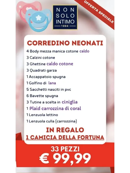 Offerta Corredino Invernale Neonata 30 Pezzi a Soli 99,99€ 2