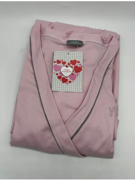 VESTAGLIA CLINICA DONNA MANICA LUNGA CALDO COTONE PREMAMAN BUCCIA DI MELA DI11960X 2