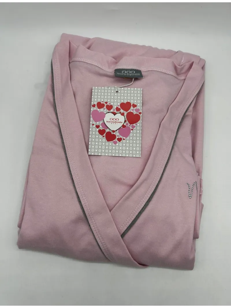 VESTAGLIA CLINICA DONNA MANICA LUNGA CALDO COTONE PREMAMAN BUCCIA DI MELA DI11960X