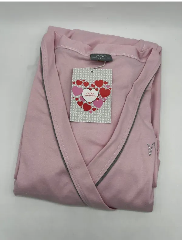 VESTAGLIA CLINICA DONNA MANICA LUNGA CALDO COTONE PREMAMAN BUCCIA DI MELA DI11960X