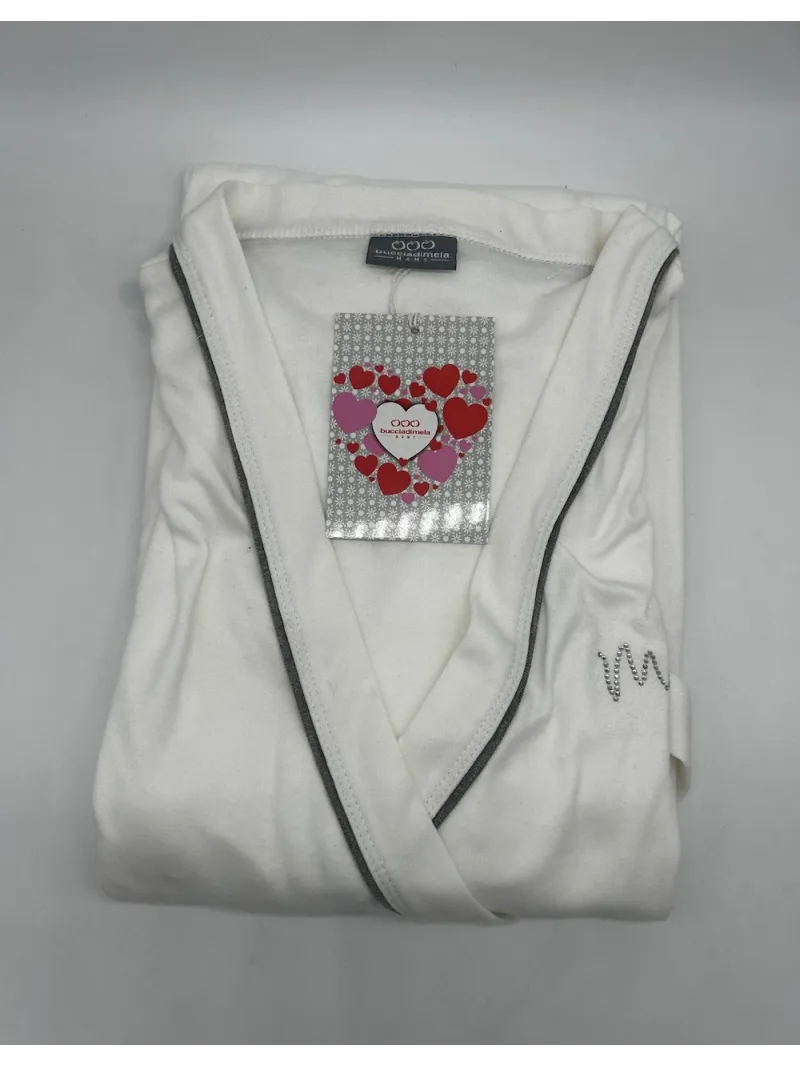 VESTAGLIA CLINICA DONNA MANICA LUNGA CALDO COTONE PREMAMAN BUCCIA DI MELA DI11960X