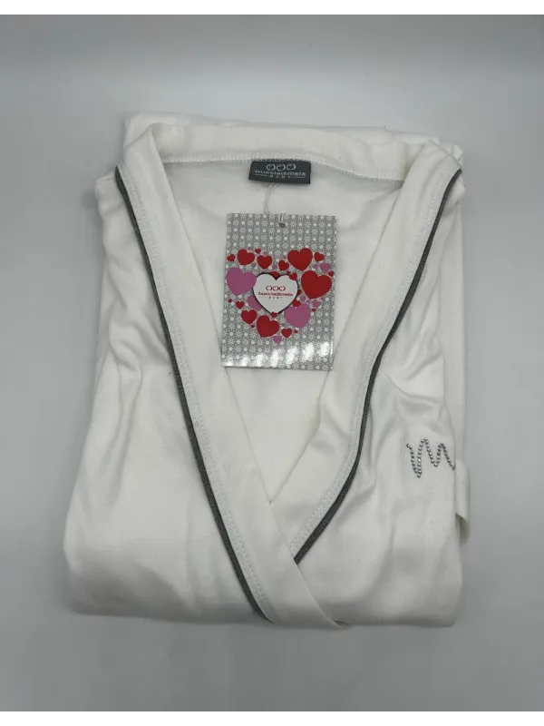 VESTAGLIA CLINICA DONNA MANICA LUNGA CALDO COTONE PREMAMAN BUCCIA DI MELA DI11960X